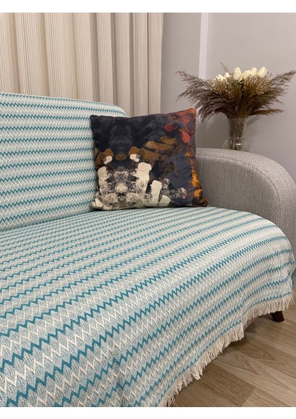 Home 170 x 220 cm Pamuklu Koltuk,çekyat Örtüsü Zikzak fiyatları