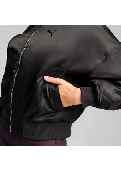 Satin Bomber Jacket