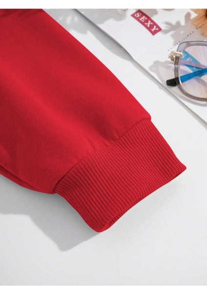 Brooklyn New York Baskılı Bisiklet Yaka Ünisex Oversize Sweatshirt fırsatları