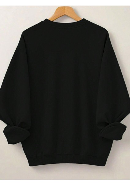 Love Baskılı Bisiklet Yaka Kadın Sweatshirt fiyatları