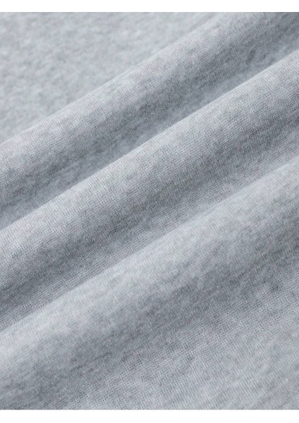 Kurdele Baskılı Kadın Oversiz Gri Sweatshirt fırsatları