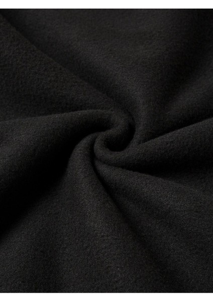 Patili Kalp Baskılı Bisiklet Yaka Ünisex Siyah Oversize Sweatshirt indirimleri