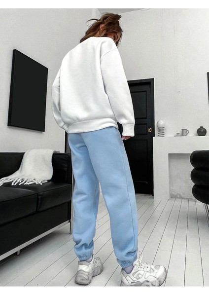 Brooklyn Baskılı Sweat Eşofman Takım modelleri