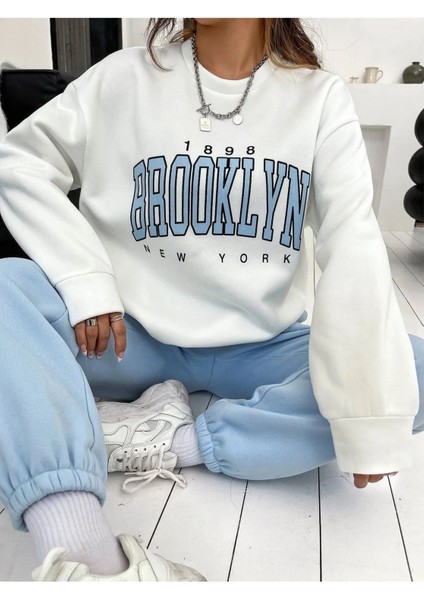 Brooklyn Baskılı Sweat Eşofman Takım indirimleri