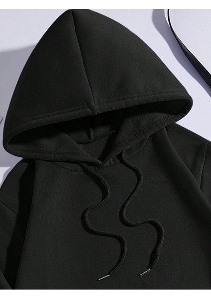 Beyaz Oversize Kırmızı Kelebek Baskılı Kapşonlu Sweatshirt 3iplik indirimleri