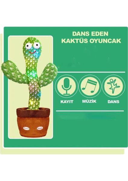 Konuşan Dans Eden, Müzikli Işıklı Saksı Kaktüs Peluş Oyuncak ( Şarzlıdır ) fiyatları