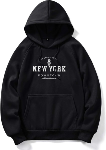 Unisex N.york Downtown Baskılı Oversize Sweatshirt