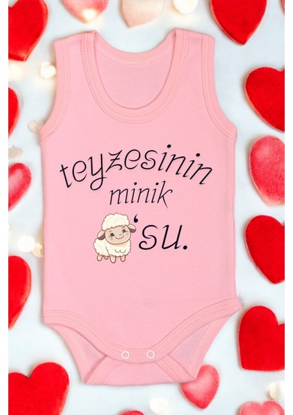 4\'lü Paket Teyze Baskılı Pamuk Atlet Zıbın