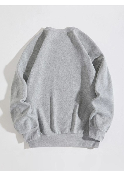 Be Cool Be Kind Baskılı Bisiklet Yaka Ünisex Oversize Sweatshirt fiyatları