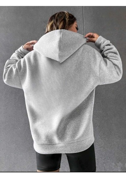Bhvr Baskılı Ünisex Kapüşonlu Oversize Sweatshirt fiyatları