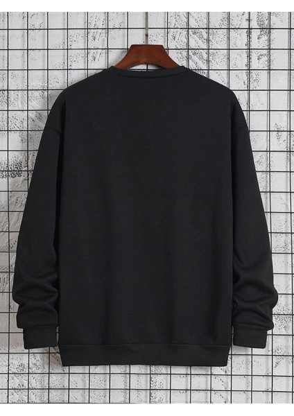 I'am Cold Baskılı Beyaz Bisiklet Yaka Ünisex Oversize Sweatshirt modelleri