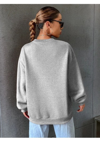 Calıfornıa West Coast Baskılı Bisiklet Yaka Ünisex Oversize Sweatshirt fiyatları