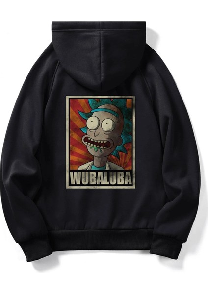Wubaluba Morty Baskılı Oversize Sweatshirt