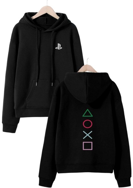 Playstation Baskılı Oversize Sweatshirt