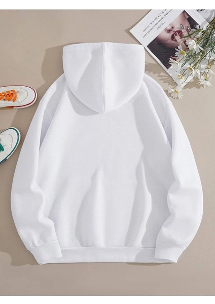 Brooklyn New York Baskılı Ünisex Kapüşonlu Oversize Sweatshirt modelleri