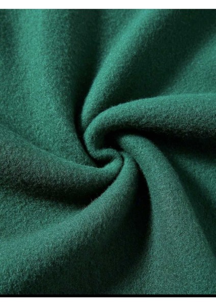 Yeni Yıl Basklı Bisiklet Yaka Yeşil Ünisex Oversize Sweatshirt fiyatları