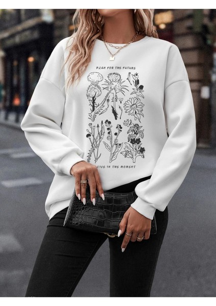 Unisex Plan For Baskılı Sweatshirt 3 Iplik modelleri