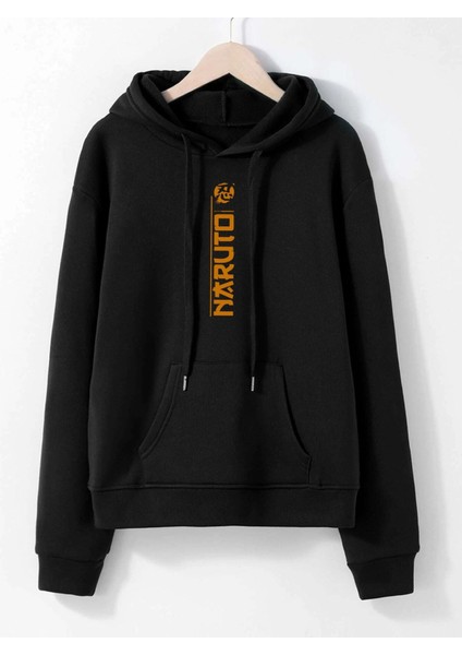 Naruto Anime Turuncu Baskılı Oversize Kapüşonlu Sweatshirt fiyatları