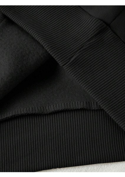 Köpek Dostu Baskılı Bisiklet Yaka Oversize Sweatshirt indirimleri