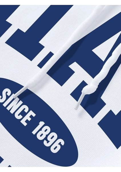Mıamı Since 1896 Baskılı Ünisex Kapüşonlu Oversize Sweatshirt