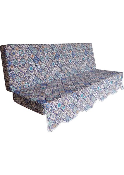 Sofa Soft Kumaş Tentesiz 28 Dns Sünger Salıncak Minderi-Sofa Salıncak Mavi Çini fırsatları