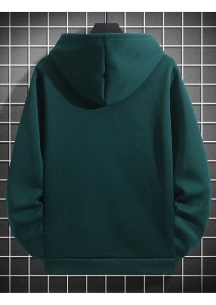 Meet You Baskılı Erkek Kapüşonlu Kanguru Cep Ünisex Oversize Sweatshirt