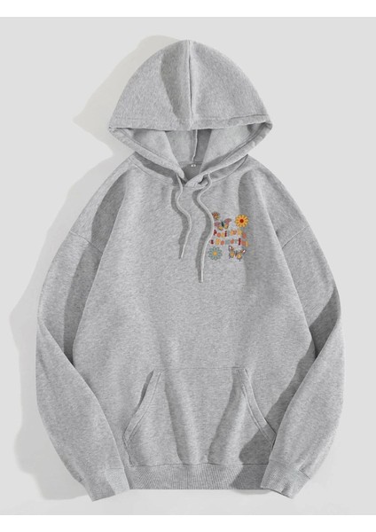 Kadın Positive Baskılı Oversize Sweatshirt fiyatları
