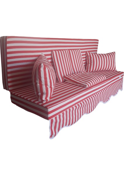 Elit Salıncak Minderi Su Itici Kumaş Gri Sünger Fermuarlı Set-Prm Kırmızı Beyaz Palaska modelleri