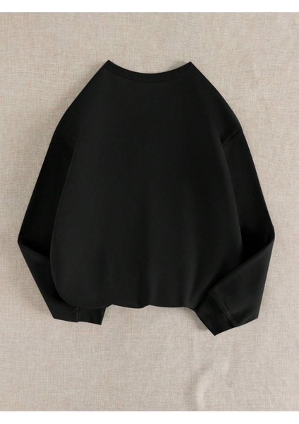 Kadın Ayıcık Baskılı Oversize Sweatshirt fiyatları