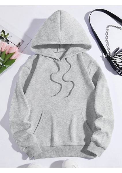 California The Classıc Baskılı Ünisex Kapüşonlu Oversize Sweatshirt