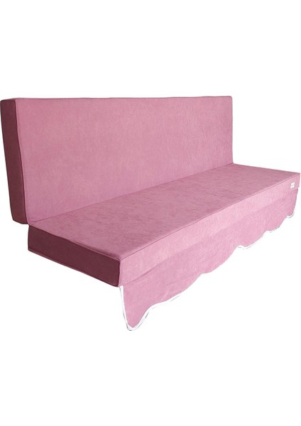 Sofa Soft Kumaş Tentesiz 28 Dns Sünger Salıncak Minderi-Sofa Salıncak Pembe