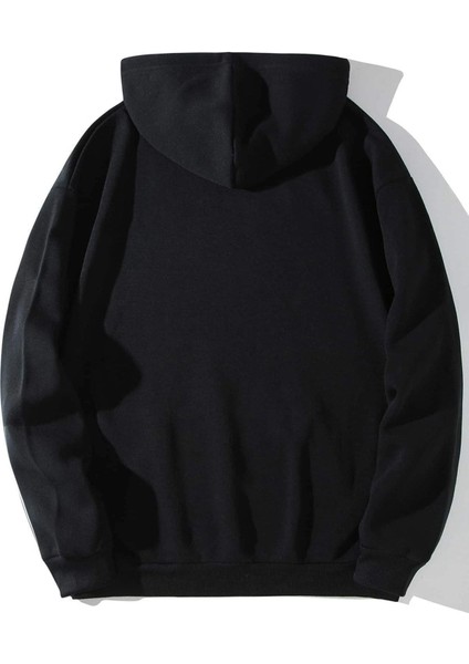 Heart Is Mine Baskılı Ünisex Kapüşonlu Oversize Sweatshirt