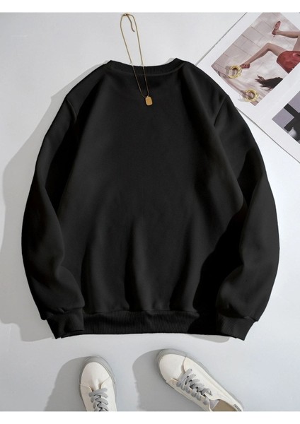 Bisiklet Yaka Ünisex Oversize Sweatshirt fiyatları