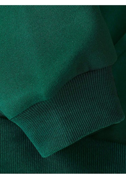 Beyaz Oversize Kırmızı Kelebek Baskılı Kapşonlu Sweatshirt 3iplik indirimleri