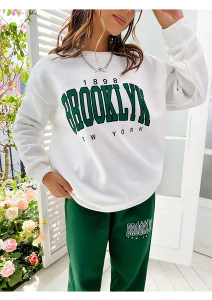 Brookyn Baskılı Sweat Eşofman Takım modelleri