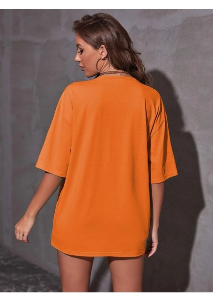 Miami Baskılı Oversize Salas Boyfriend Kadın T-Shirt Top Bluz fiyatları