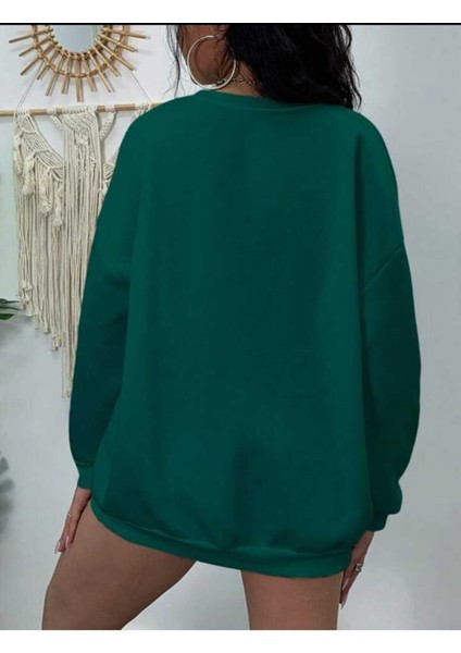 Düz Renk Basic Ünisex Bisiklet Yaka Oversize Sweatshirt fiyatları