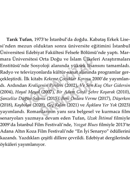 Gece Açan Çiçekler - Tarık Tufan