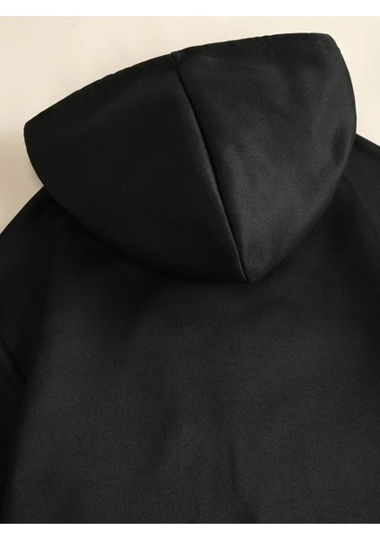 Unisex Anime Kediler Kapşonlu Baskılı Oversize Sweatshirt modelleri