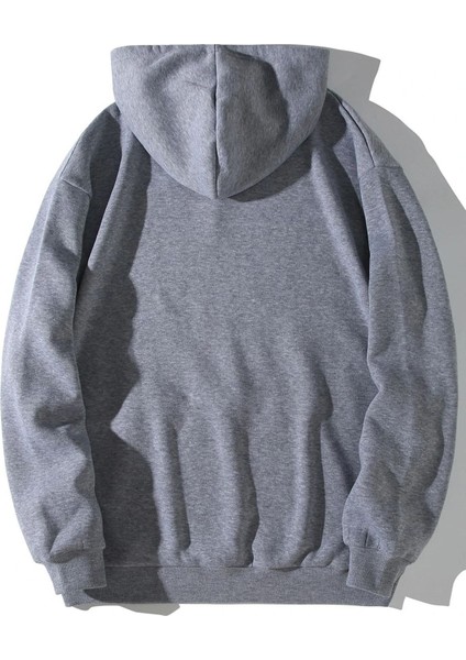 Heart Is Mine Baskılı Ünisex Kapüşonlu Oversize Sweatshirt