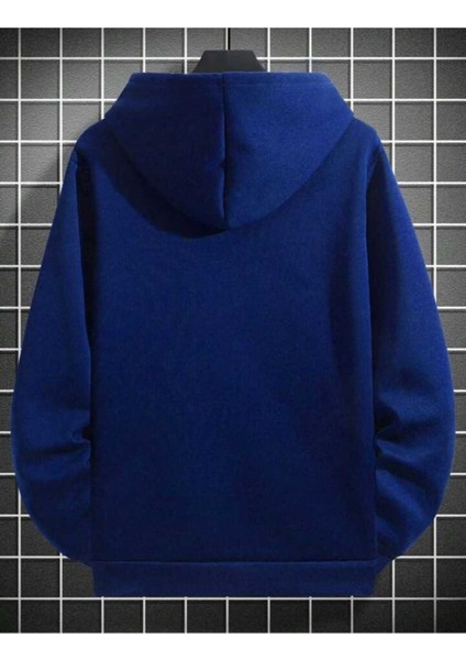 Meet You Baskılı Erkek Kapüşonlu Kanguru Cep Ünisex Oversize Sweatshirt