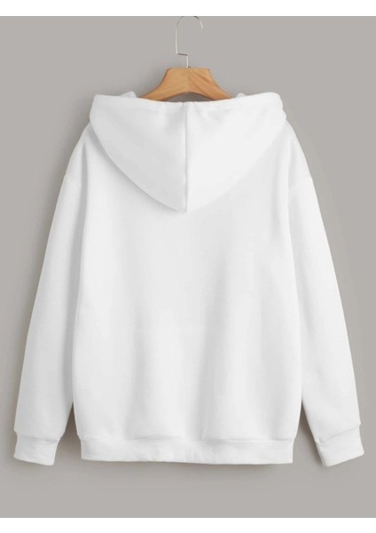 Los Angeles California Baskılı Ünisex Siyah Kapüşonlu Oversize Sweatshirt modelleri