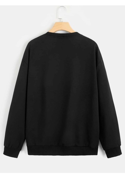 Unisex Oversize Dinozor Baskılı Sweatshirt fiyatları