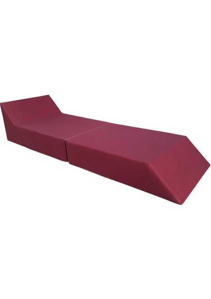 Sun Bed Katlanır Güneşlenme Minderi-Sunbed Bordo