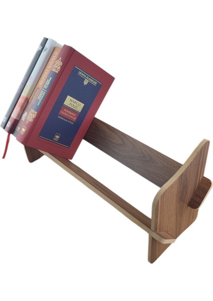 Masaüstü Kitaplık / Masaüstü Organizer / Ağaç Desenli Kitaplık / Ofis Kitaplığı / 45 cm x 14,5 cm x 21 cm