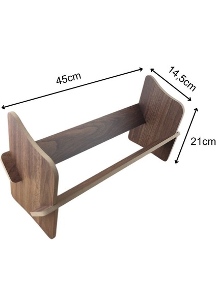 Masaüstü Kitaplık / Masaüstü Organizer / Ağaç Desenli Kitaplık / Ofis Kitaplığı / 45 cm x 14,5 cm x 21 cm modelleri