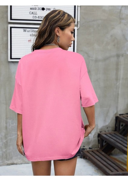Los Angels Baskılı Oversize Salas T-Shirt Boyfriend fiyatları