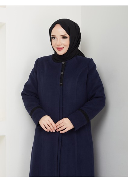 Kışlık Büyük Beden Tüylü Kaşe Pardesü 2123 fiyatları