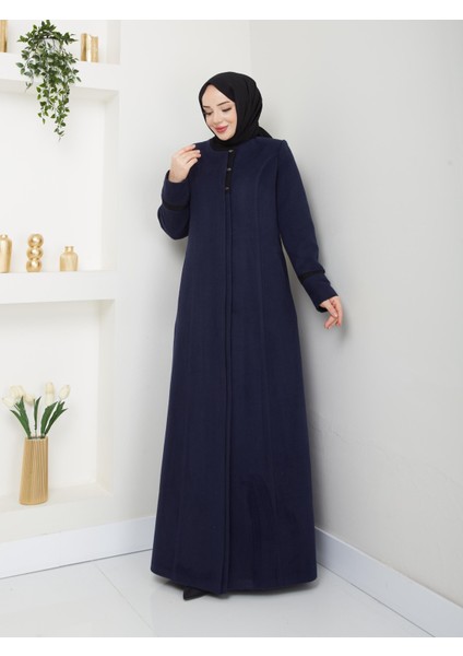 Kışlık Büyük Beden Tüylü Kaşe Pardesü 2123 modelleri