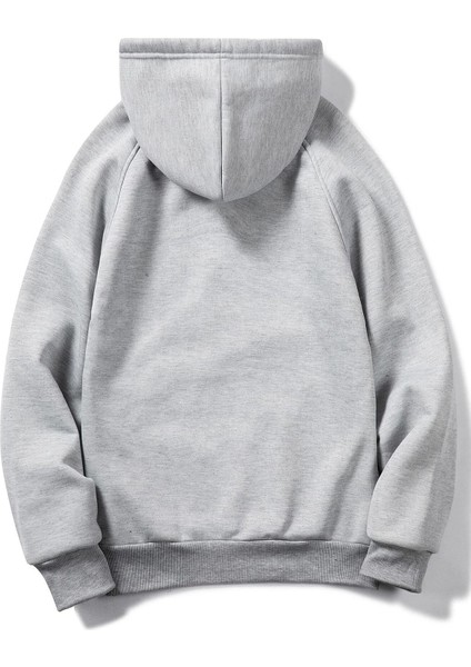 Minimal Rick It Baskılı Unisex Oversize Kapüşonlu Sweatshirt